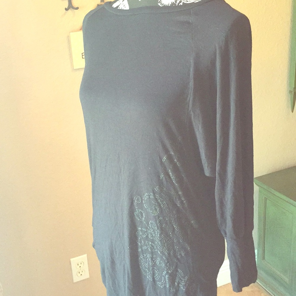 Black detailed tunic